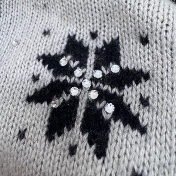 Kate Spade Penguin Intarsia Sweater Wool Blend Small Cottagecore Comfort Winter - Picture 11 of 12